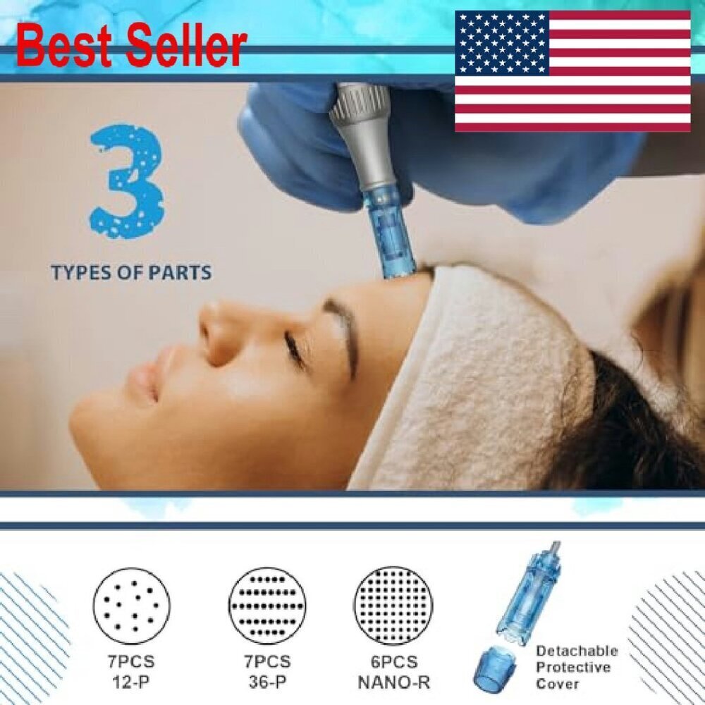 Microneedle Roller Pen 0.24mm Derma Skin Care Tool Home Use Portable - Picture 6 of 6